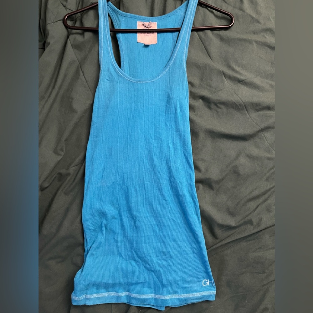 Blue Gilly Hicks tank top. Size M